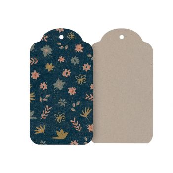 Gift tags, Forest - Blue 12 pcs