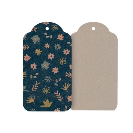 Etiquetas para regalos Bosque Azul - 12u