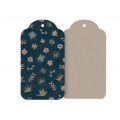 Gift tags, Forest - Blue 12 pcs