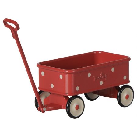 Vagón carro ratoncitos - Rojo topos blancos