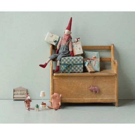 Christmas mouse, Baby in book (11cm)