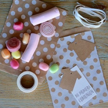 Bolsita vestido/camiseta con dulces personalizada 2