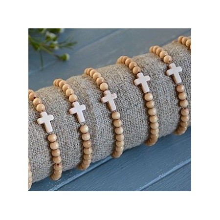 Cross and beads bracelet 
