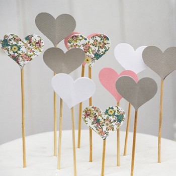 Topcake corazones (pack 10 u.)