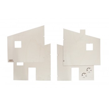 Casa de madera 3D. 2