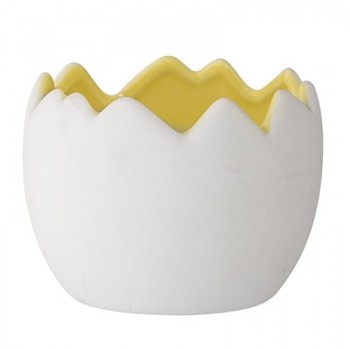 Egg flowerpot white