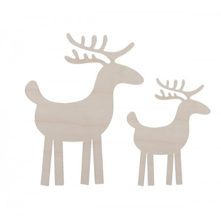 Xmas reindeers. Set of 2