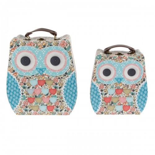 Set Of 2 Floral Friends Clara The Owl Suitcases