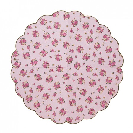 Servilletas de papel rosa flores Vintage (20u.)