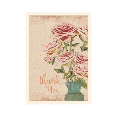 Flower, Thank You, Small single card