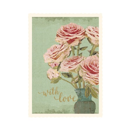 Flower, With love, Small single card